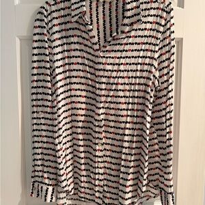 Jane & Delancey Heart Blouse Size L